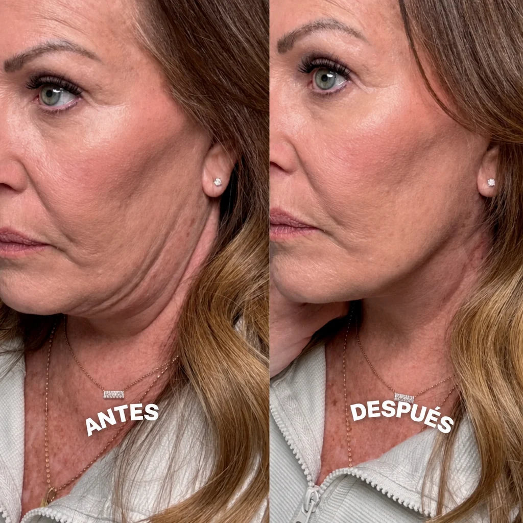 Antes y después cuello